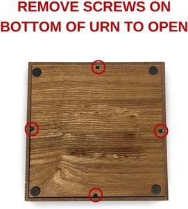 Toptan Modern dekoratif kremasyon Urn insan külleri ahşap Urn büyük 350lb ön kremasyon ağırlığı ahşap insan <span class=keywords><strong>Urns</strong></span> tutar - Product Image 5