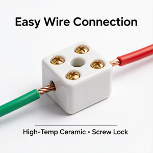 High Frequency Ceramic Terminal <b>Block</b> 10A 15A 30A 60A Plug-in Type with Copper and <b>Plastic</b> 2 in 2 Out 3 in 3 Out - Product Image 2