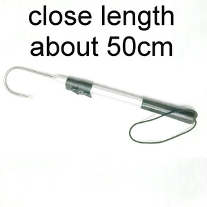 <span class=keywords><strong>Gaffe</strong></span> <span class=keywords><strong>télescopique</strong></span> en aluminium pour pêche en mer, crochet en acier inoxydable, poignée en alliage d'aluminium - Product Image 3