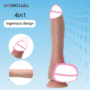 Kadınlar için Süper Büyük Kalın Yapay Penis, Yumuşak Ten Gibi Malzemeden Üretilmiştir, Güçlü Vakumlu Tabanla Stabilite Sağlar, Dev Yapay Penis - Product Image 3
