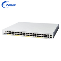 Commutateur Gigabit sans ventilateur C1200-48T-4G neuf et testé, 48 ports, 4 SFP Uplink, routage statique VLAN/QoS pour bureau et centre de données