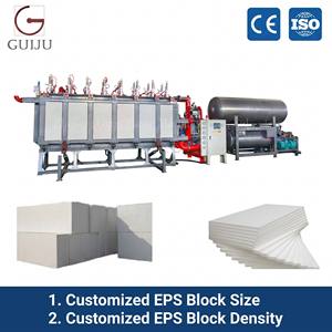 Machine de moulage automatique de blocs EPS GUIJU, ligne de production de panneaux d'<span class=keywords><strong>isolation</strong></span> murale en mousse de <span class=keywords><strong>polystyrène</strong></span> expansé à économie d'énergie - Product Image 1