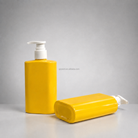 Bouteille de shampooing en plastique vide personnalisée de 250 ml, bouteille carrée avec pompe pour lotion, pour après-shampoing, gel douche, soins de la peau, emballage cosmétique