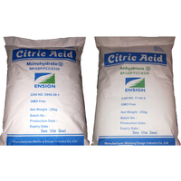 Poudre d'acide citrique monohydraté de qualité alimentaire, prix de l'acide citrique, sac de 25 kg