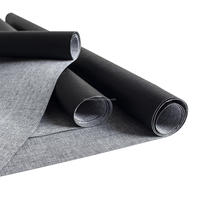 280g/m² Kunstleinwand Schwarze Baumwoll-Leinwandrolle mit Schwarzer Beschichtung für Künstler-Handmalerei