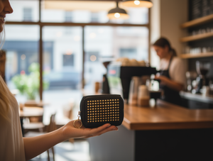 Portamonete Ottagonale da Donna in Microfibra, Chiusura con Rivetti, Formato Mini - Product Image 2