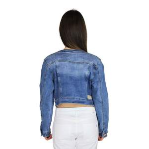 Donna Giubotto DKE8235 Jeans <b>Cropped</b> <b>Denim</b> <b>Jacket</b> Women's Fashion Casual Outerwear - Product Image 3