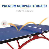 Table de tennis de table professionnelle d'extérieur imperméable avec filet et poteaux à serrage rapide, table de ping-pong
