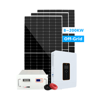 Système d'énergie solaire hybride modulaire résilient hors réseau pour micro-réseau, avec batterie de secours à distance, puissance de 8 à 200 kW