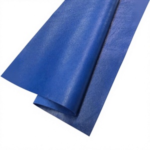Blue Genuine <b>Leather</b> Sheet Solid Color Custom Designs Thickness Size Wholesale Price Premium Quality <b>Leather</b> Grain Supplier - Product Image 1
