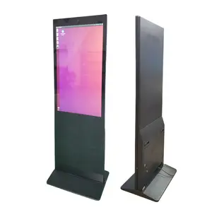 安卓操作系统43英寸液晶数字标牌室内广告垂直触摸屏互动信息亭