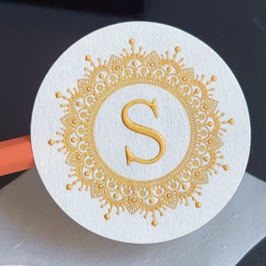 White Texture Gold Foil Embossed <strong>Stickers</strong> Custom 3d Embossed Logo Label <strong>Stickers</strong> Luxurious Gold Foil <strong>Stickers</strong> for Packaging - Product Image 5
