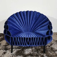 Fauteuil en cuir de luxe moderne et contemporain pour appartement, salon, hôtel - Canapé individuel de loisirs