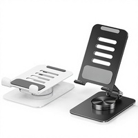 Nouveau support de téléphone portable en métal personnalisable, support de tablette, support d'ordinateur, support de téléphone rotatif à 360 degrés, réglable