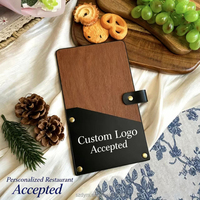 Porte-documents de luxe élégant en cuir PU à carreaux pour factures de restaurant, porte-menu, pochette pour reçus, pochette pour vaisselle pour café, bar, hôtel