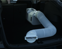 Mini Aire Acondicionado Portátil de 4100 BTU Solo Frío, 110V/220V R290, para RV, Garaje, Hogar y Auto