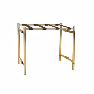 ชั้นวางกระเป๋าสแตนเลสแบบพับได้และน้ำหนักเบาเคลื่อนย้ายเก็บและติดตั้งได้ง่ายในห้องพัก - Product Image 1