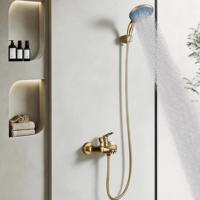 Robinet de salle de bain en zinc chromé, luxe, monocommande, avec cartouche céramique, finition polie, mural, pour hôtel, design moderne