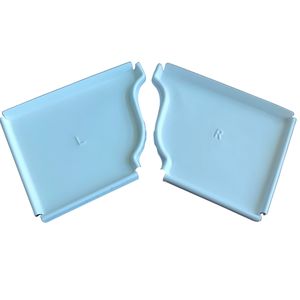 工場販売5/6/7/8インチ雨どい用正方形アルミ製雨どいエンドキャップ - Product Image 1