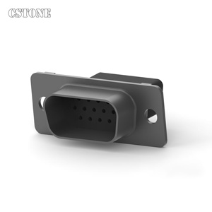 748364-1 Conector en forma de D de 15 posiciones, cable a cable, montaje en panel, tamaño de carcasa 1, 2.29 mm (0.09 pulgadas) de distancia entre hilos, cable de señal - Product Image 4