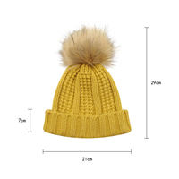 Bonnet de luxe de créateur à pompons, nouveau design, coupe ample, en acrylique, tricoté, protecteur des cheveux, chaud, pour femme, personnalisé, transfrontalier