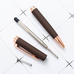 Luxury Orange Metal Ball-Point Pen Custom Logo Personalized Heavy Advertising <b>Banner</b> Pens for Gift Promotion - Product Image 4