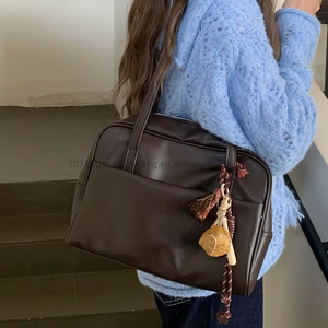 Wholesale Large Capacity Women's Autumn New PU Zipper Closure Polyester Shoulder Crossbody Luxury Women's Handbags - Product Image 1