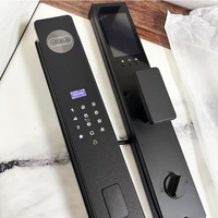 Serrure de porte intelligente en alliage d'aluminium V70 avec empreinte digitale, mot de passe, reconnaissance faciale, application Tuya, déverrouillage par code pour portes en acier inoxydable