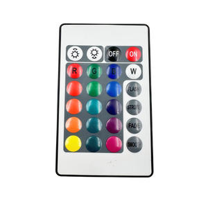 24-nút hồng ngoại <span class=keywords><strong>RGB</strong></span> Dimmer <span class=keywords><strong>LED</strong></span> Strip điều khiển ánh sáng điều khiển từ xa chuyển đổi điện áp tối đa <span class=keywords><strong>12V</strong></span> - Product Image 1