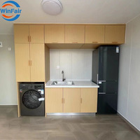 WinFair Prêt à expédier Maison préfabriquée Apple Mini Capsule Cabine Pod Tiny Home Conteneur de 20 pieds Maison mobile préfabriquée Modulaire