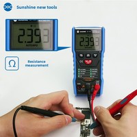 Multimètre numérique Sunshine DT-19N, voltmètre intelligent portable AC/DC, testeur de résistance pour la maintenance des circuits électroniques