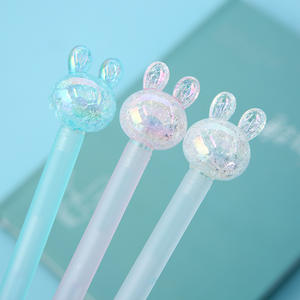 Bunter Eisriss-Marmor-Muster Wasserbasierter Gelstift Cartoon Kristall-Kaninchen Schreibwaren für Schüler Großhandel - Product Image 3