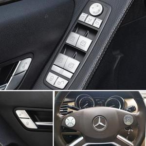 Mercedes Benz Interior Stickers Door <b>Window</b> Switches Steering Wheel Controls Vinyl Self Adhesive Car Trim <b>Decals</b> - Product Image 1