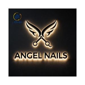 <span class=keywords><strong>Lettres</strong></span> lumineuses LED 3D personnalisées en miroir doré, logo personnalisé, enseigne LED pour la signalisation des entreprises et des magasins - Product Image 6