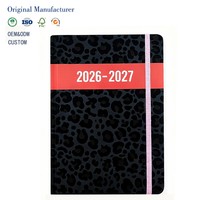Bloc-notes en papier à motifs léopard en gros, tailles personnalisables A5/B5, équipes de marketing, lancement de campagnes, calendriers