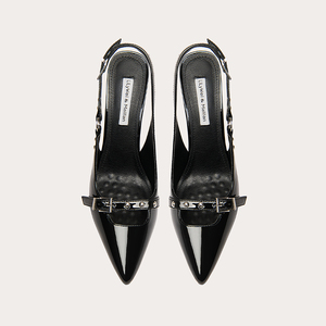 Lily Wei Twilight Elegant Black One-Strap Tacones altos <span class=keywords><strong>Sandalias</strong></span> de mujer de gama alta con estilo sexy - Product Image 3