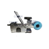 Machine semi-automatique d'étiquetage et de codage d'étiquettes auto-adhésives pour bouteilles rondes en verre plastique date de production