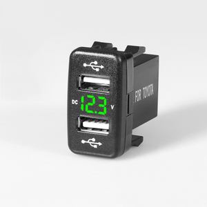 <span class=keywords><strong>Prise</strong></span> USB à affichage de tension LED 4.2A 12-24V à double port pour montage sur panneau, pour voiture, bus, bateau, camping-car - Product Image 1
