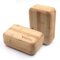 Prix d'usine bas quantité minimale de commande blocs de yoga en bois écologiques blocs de bois briques de yoga en bambou