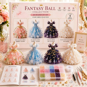 Kit de Manualidades con Cuentas de Animales en 3D, Kit de Perlas para Hacer Vestidos, Regalo Creativo para Niñas y Adolescentes - Product Image 2