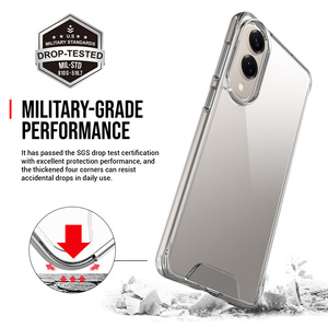 Étui hybride antichoc <span class=keywords><strong>pour</strong></span> <span class=keywords><strong>Samsung</strong></span> Galaxy S25 Edge S26 Ultra S24 S23 FE S22Ultra <span class=keywords><strong>S21</strong></span> <span class=keywords><strong>Coque</strong></span> souple en TPU transparente fine <span class=keywords><strong>Coque</strong></span> rigide en PC - Product Image 3