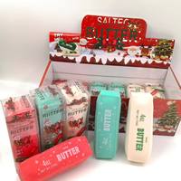 Jouet anti-stress en argile TPR en forme de briques de beurre de Noël, jouet sensoriel apaisant, cadeau fantaisie