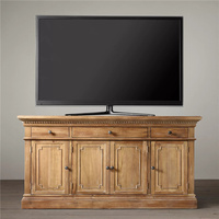 Meuble de salon 6 portes en bois Console média table de télévision de luxe moderne meuble TV commode meuble TV
