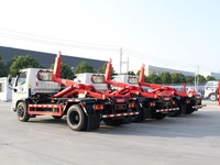 Camion benne compacteur et de collecte de déchets Foton diesel manuel à bras de levage