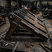 Pièces de machines de construction, composant structurel en acier soudé robuste pour les pièces de rechange de grues