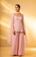 Salwar Kameez pour femmes, style indien et pakistanais, broderie lourde, travail de sequins, prix bas, robe trois pièces.