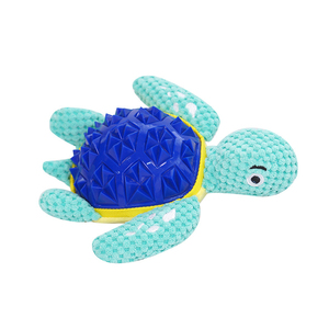 Customizable Cartoon Animal Shape Chew-Resistant Squeaky Eco-Friendly Plush Dog <b>Toys</b> for Small Medium Dogs | TPR Material | - Product Image 5