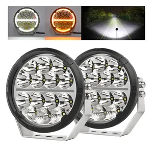 Siêu sáng Xe LED làm việc ánh sáng xe tải offroad Spotlight 4x4 7 "6.5 inch Vòng LED lái xe ánh sáng cho xe Jeep