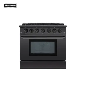 Horno de cocina de gas resistente, Serie América del Norte, 36 pulgadas, ideal, con 6 quemadores superiores