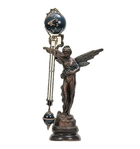 Reloj Mecánico de Mesa/Estante de Estilo Americano del Siglo XVII, Modelo <span class=keywords><strong>Gloria</strong></span>, con Péndulo de Bola Azul Cobalto de 8 Días - Product Image 1